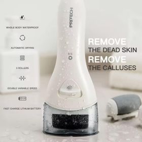 360 Degree Customized USB Charging Professional Electric Pedicure Grinding Stone With LED Light To Remove Calluses And Foot Care Device (Color: White)
