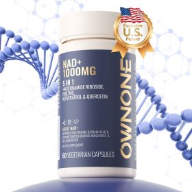 OWNONE NAD 1000MG 5 IN 1 Supplement For Skin Aging And Brain Health Support Supports Cellular Repair, Energy And Focus Nicotinamide Riboside (Option: 1bottle)