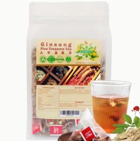 8.81 Oz Five Treasures Ginseng Tea - 250g, 50 Pieces, 5g (Option: 1Pack)